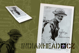 INDIANHEAD.CZ IM40023 US 2ID WWI DRAWING CPL WHITNEY D SHERMAN 2ND DIVISION 5TH MARINES 18TH CO U.S.M.C.
